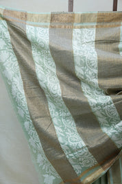 Green Tussar Silk Saree - SRGTSS1382