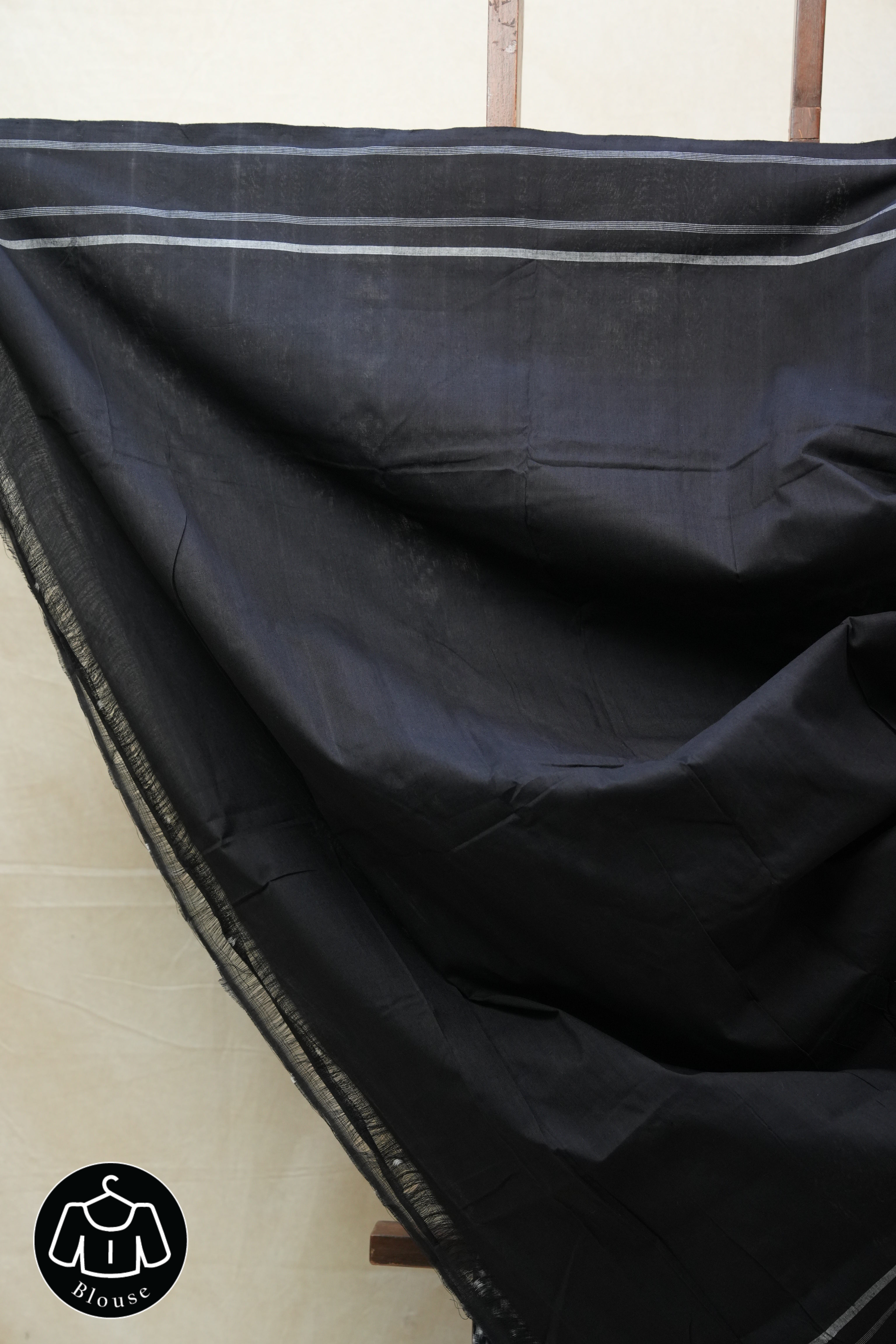 Black Pochampalli Cotton Ikat Saree - SRBPCIS480