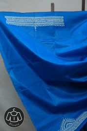 Blue Tussar Silk Saree - SRBTSS1373