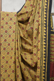 Moss Green HBP Cotton Saree-SRMGCS2141