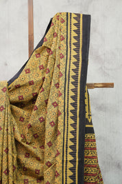 Moss Green HBP Cotton Saree-SRMGCS2141