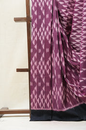 Magenta Pochampalli Cotton Ikat Saree - SRMPCIS479
