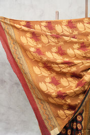 Black HBP Cotton Saree - SRBCS2142