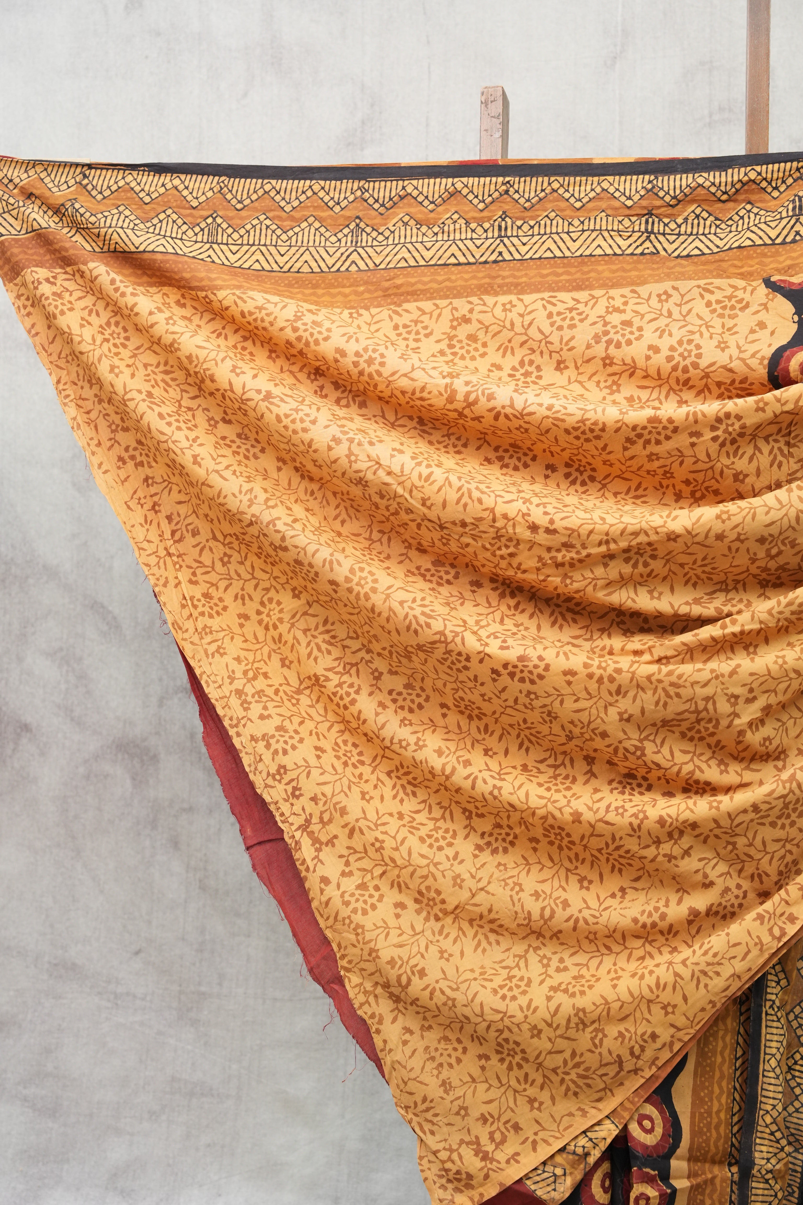 Black HBP Cotton Saree - SRBCS2142