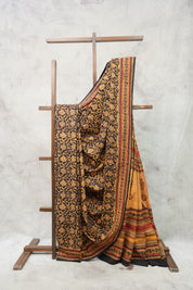 Black HBP Cotton Saree-SRBCS2165