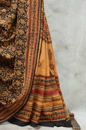 Black HBP Cotton Saree-SRBCS2165