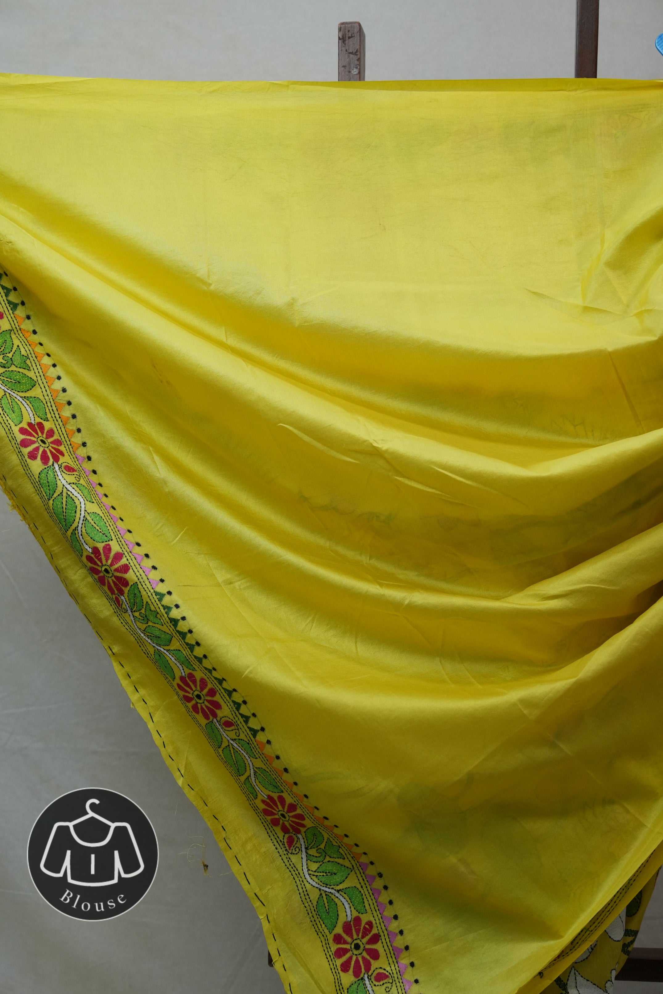 Yellow Tussar Silk Saree - SRYTSS1378