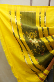 Grey Pochampalli Cotton Ikat Saree - SRGPCIS467