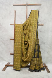 Green HBP Cotton Saree-SRGCS2157
