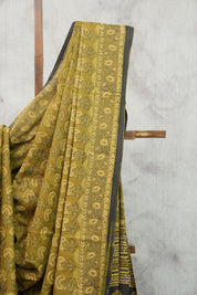 Green HBP Cotton Saree-SRGCS2157