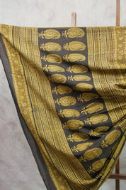 Green HBP Cotton Saree-SRGCS2157