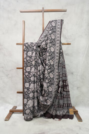 Black HBP Cotton Saree-SRBCS2159