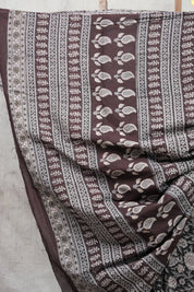 Black HBP Cotton Saree-SRBCS2159