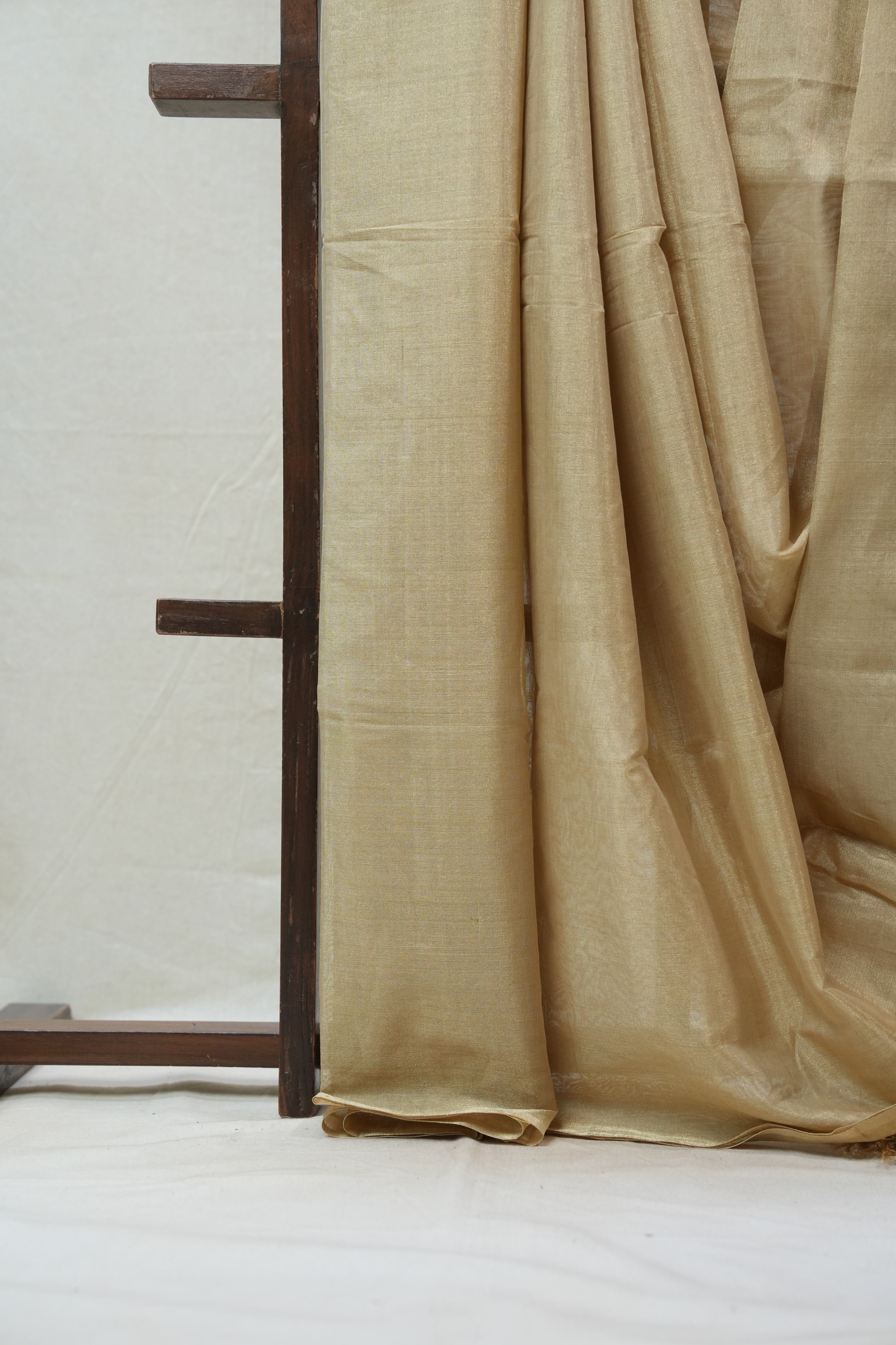 Beige Maheshwari Tissue Saree - SRBMTS456