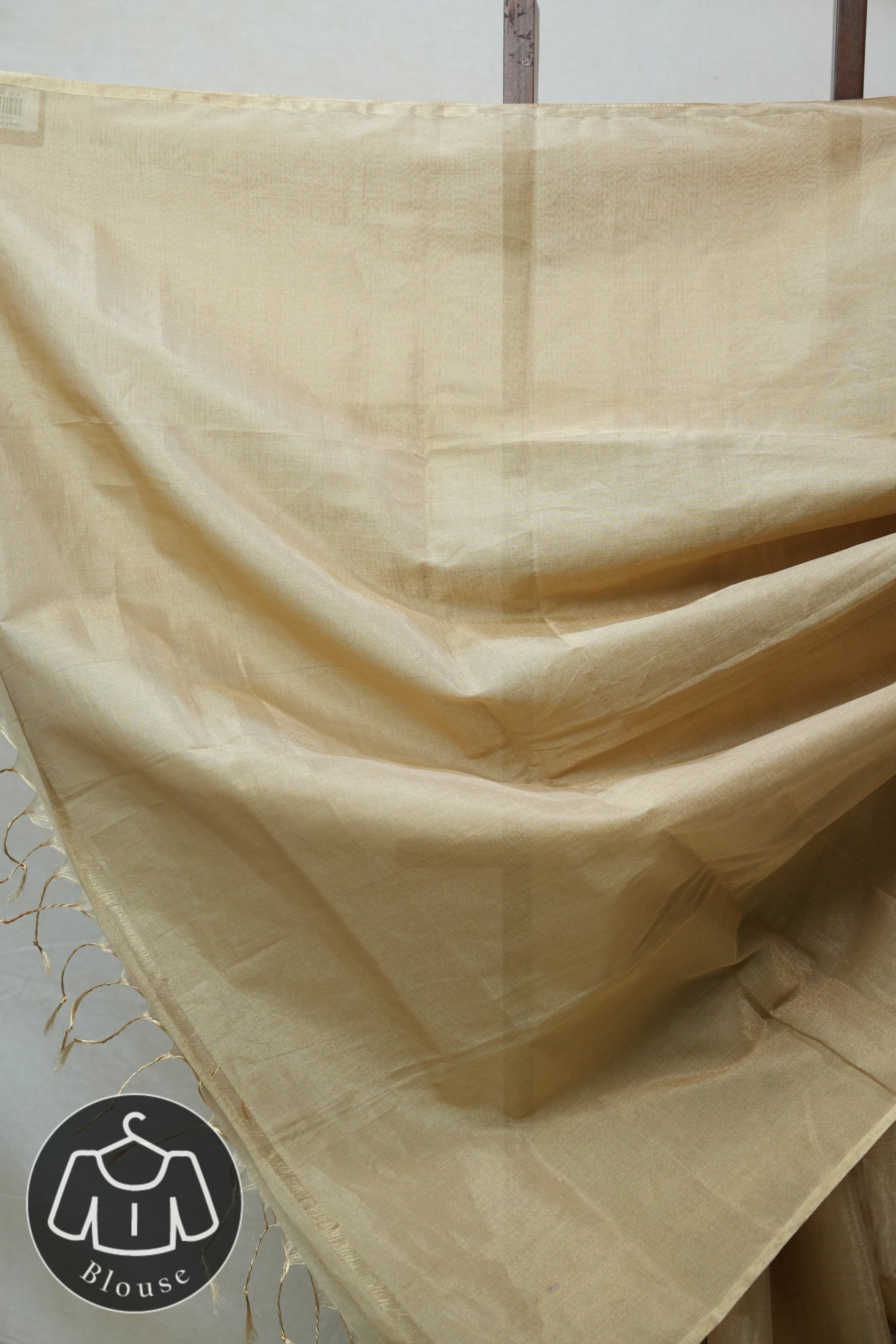 Beige Maheshwari Tissue Saree - SRBMTS456