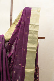 Purple Chanderi Cotton Silk Saree - SRPCSS427