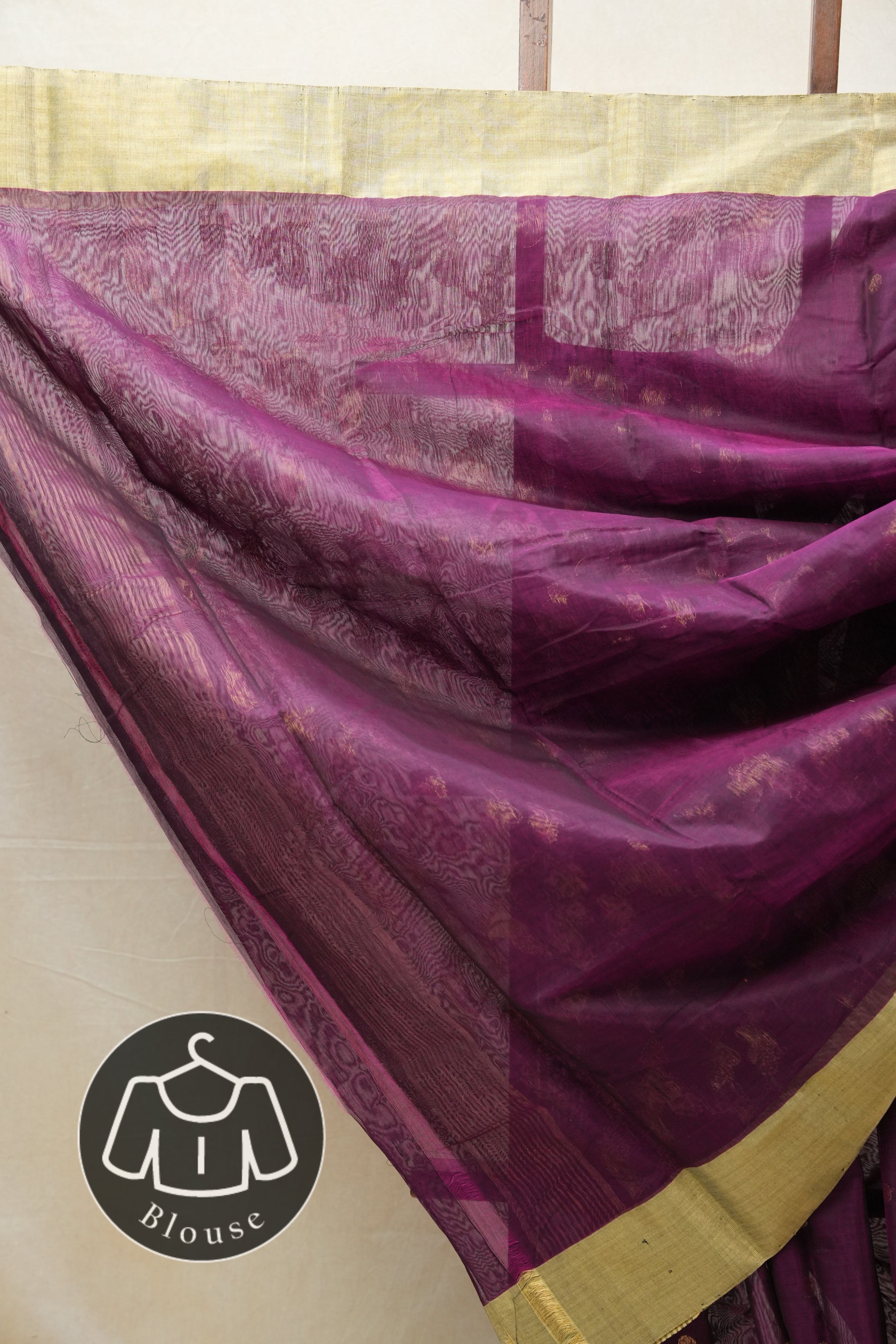 Purple Chanderi Cotton Silk Saree - SRPCSS427