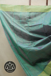 Two Tone Green Chanderi Cotton Silk Saree - SRTTGCSS430