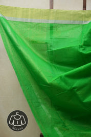 Green Chanderi Cotton Silk Saree - SRGCSS432