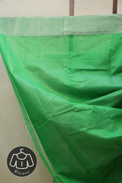 Green Chanderi Cotton Silk Saree - SRGCSS425