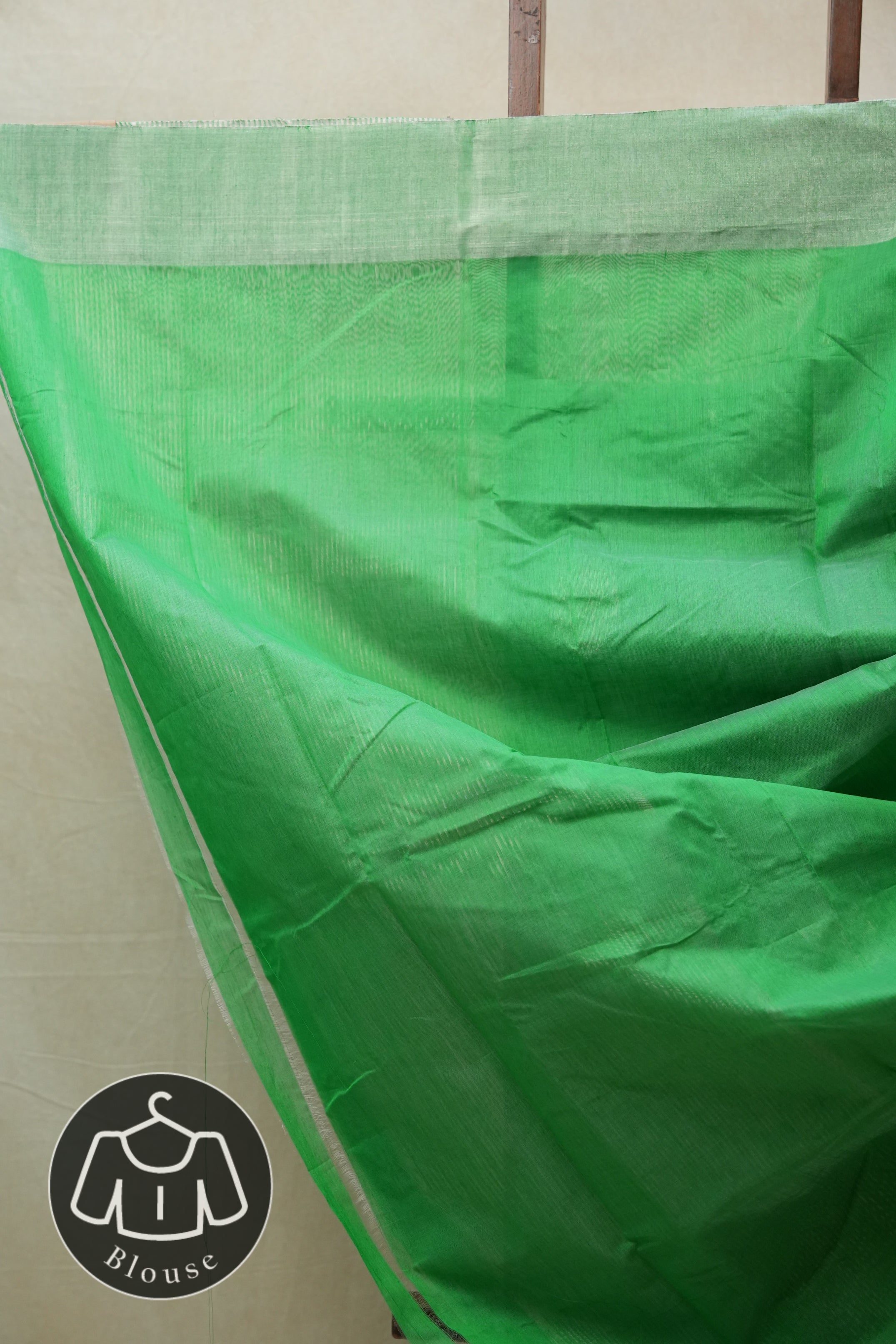 Green Chanderi Cotton Silk Saree - SRGCSS425