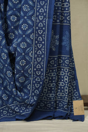 Blue HBP Cotton Saree - SRBCS3615
