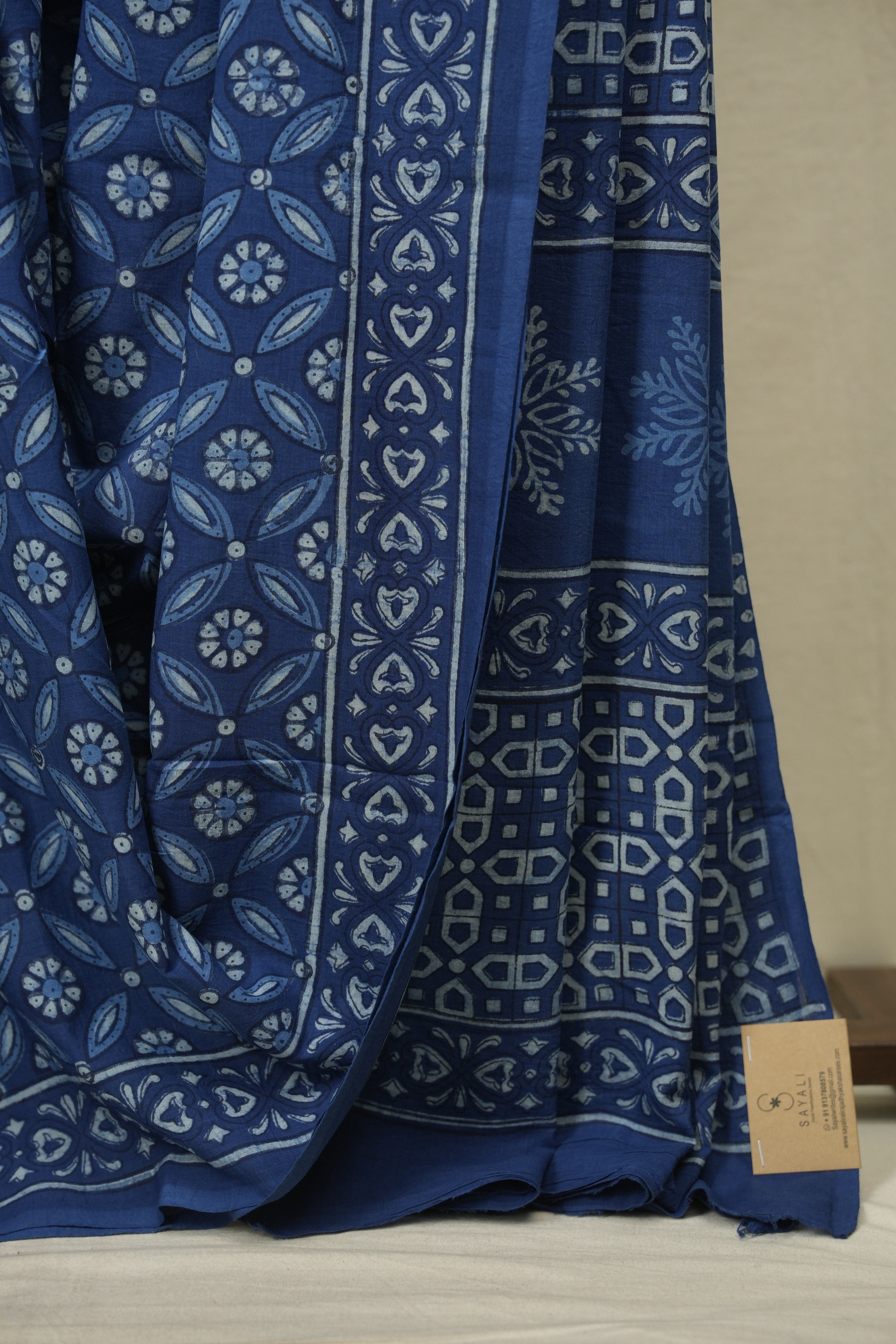 Blue HBP Cotton Saree - SRBCS3615