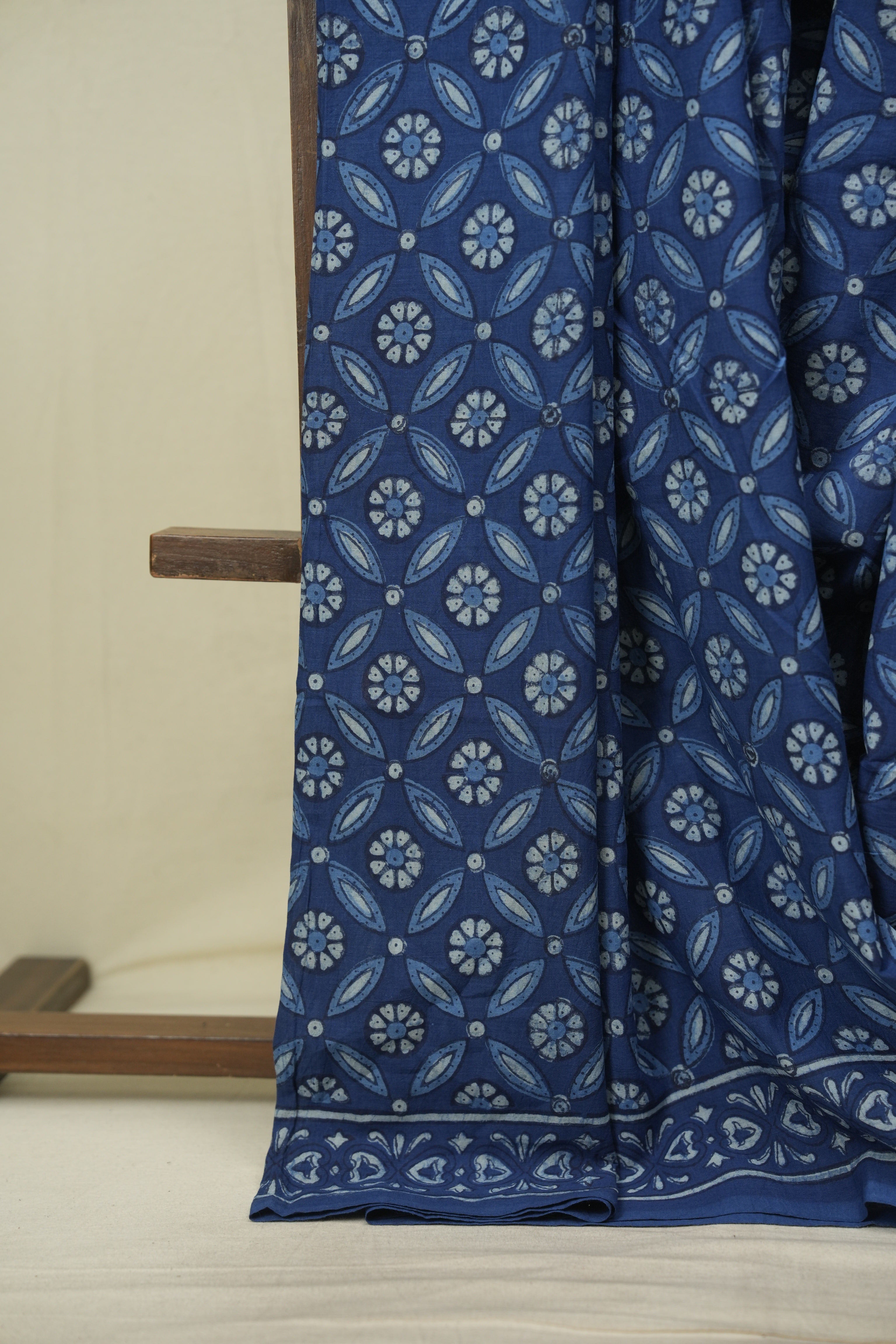Blue HBP Cotton Saree - SRBCS3615