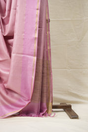 Pink Tussar Silk Saree - SRPTSS1586