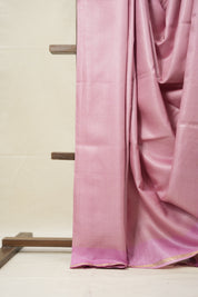 Pink Tussar Silk Saree - SRPTSS1586