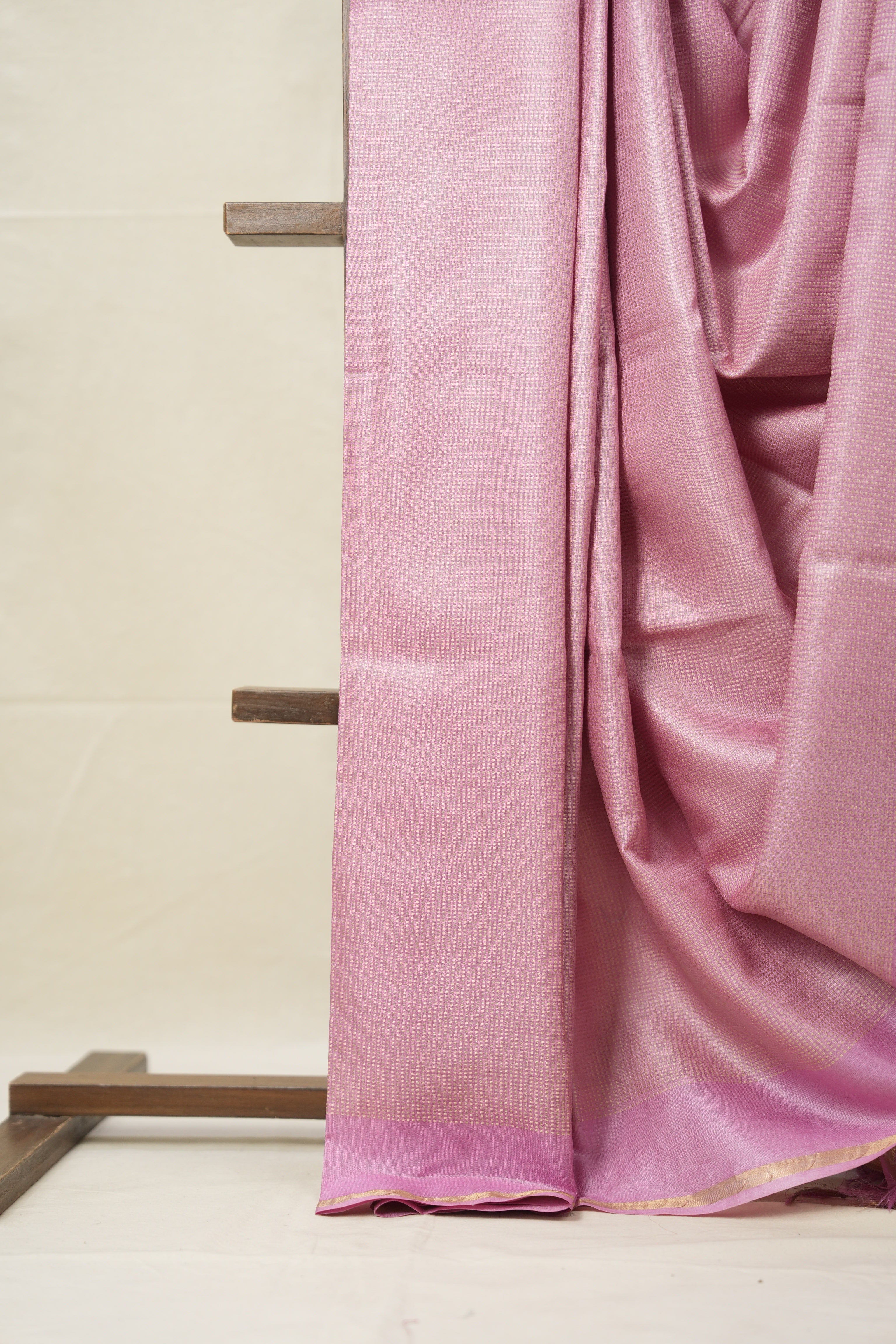 Pink Tussar Silk Saree - SRPTSS1586