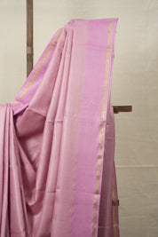 Pink Tussar Silk Saree - SRPTSS1586