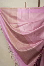 Pink Tussar Silk Saree - SRPTSS1586