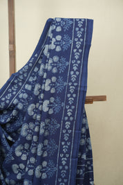 Indigo HBP Cotton Saree - SRICS3613