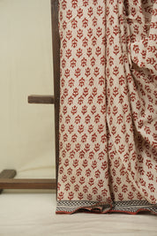 Cream HBP Cotton Saree - SRCCS3689