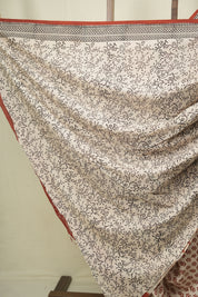 Cream HBP Cotton Saree - SRCCS3689