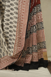 Cream HBP Cotton Saree - SRCCS3683