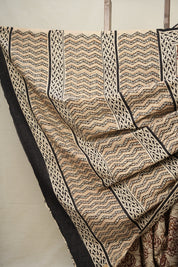 Cream Beige HBP Cotton Saree - SRCBCS2897