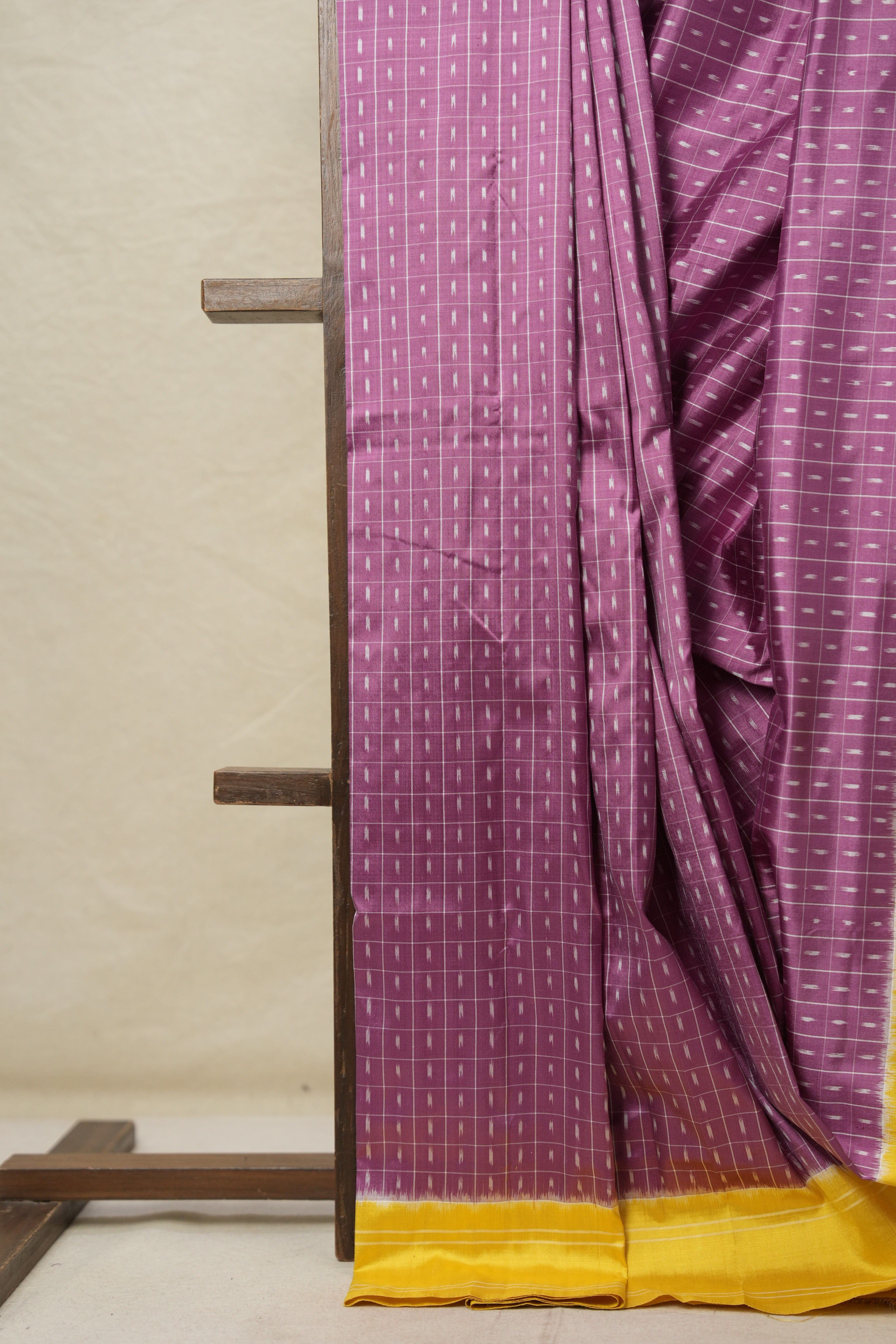 Onion Pink Pochampalli Silk Ikat Saree - SROPPSIS281