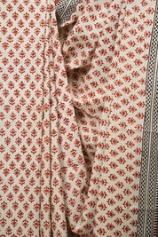 Cream HBP Cotton Saree - SRCCS3687