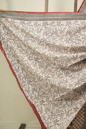 Cream HBP Cotton Saree - SRCCS3687