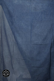Indigo Blue HBP Cotton Saree - SRIBCS2893