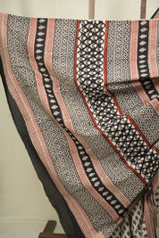Off White HBP Cotton Saree - SROWCS3684