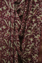 Maroon HBP Cotton Silk Saree With Chanderi Border - SRMCSS1739