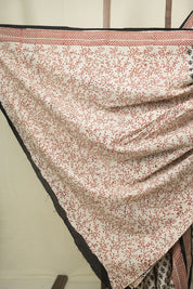 Off White HBP Cotton Saree - SROWCS3684