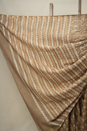 Light Brown HBP Cotton Saree - SRLBCS2898