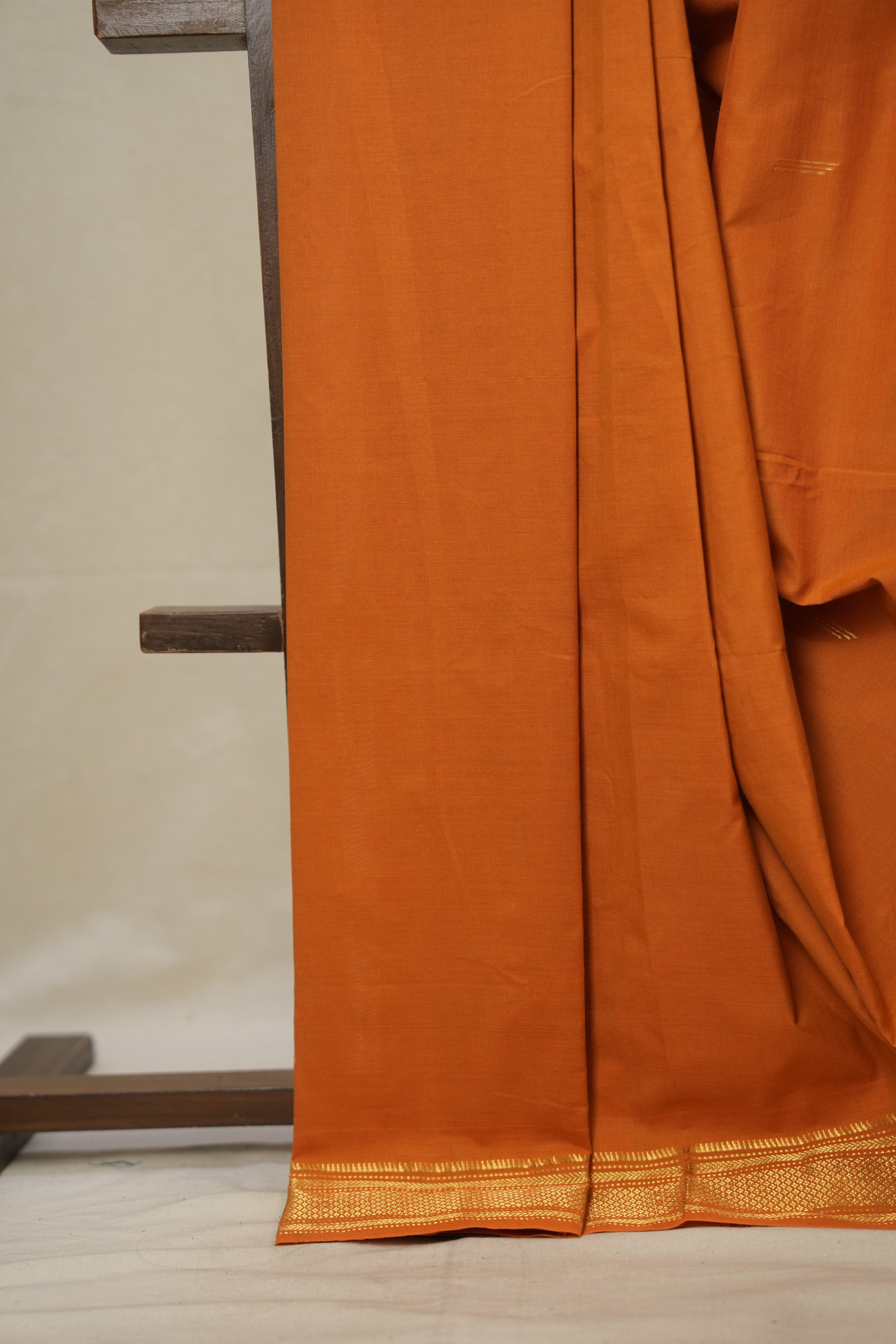 Orange Cotton Paithani Saree - SROCPS662