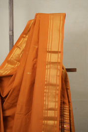 Orange Cotton Paithani Saree - SROCPS662