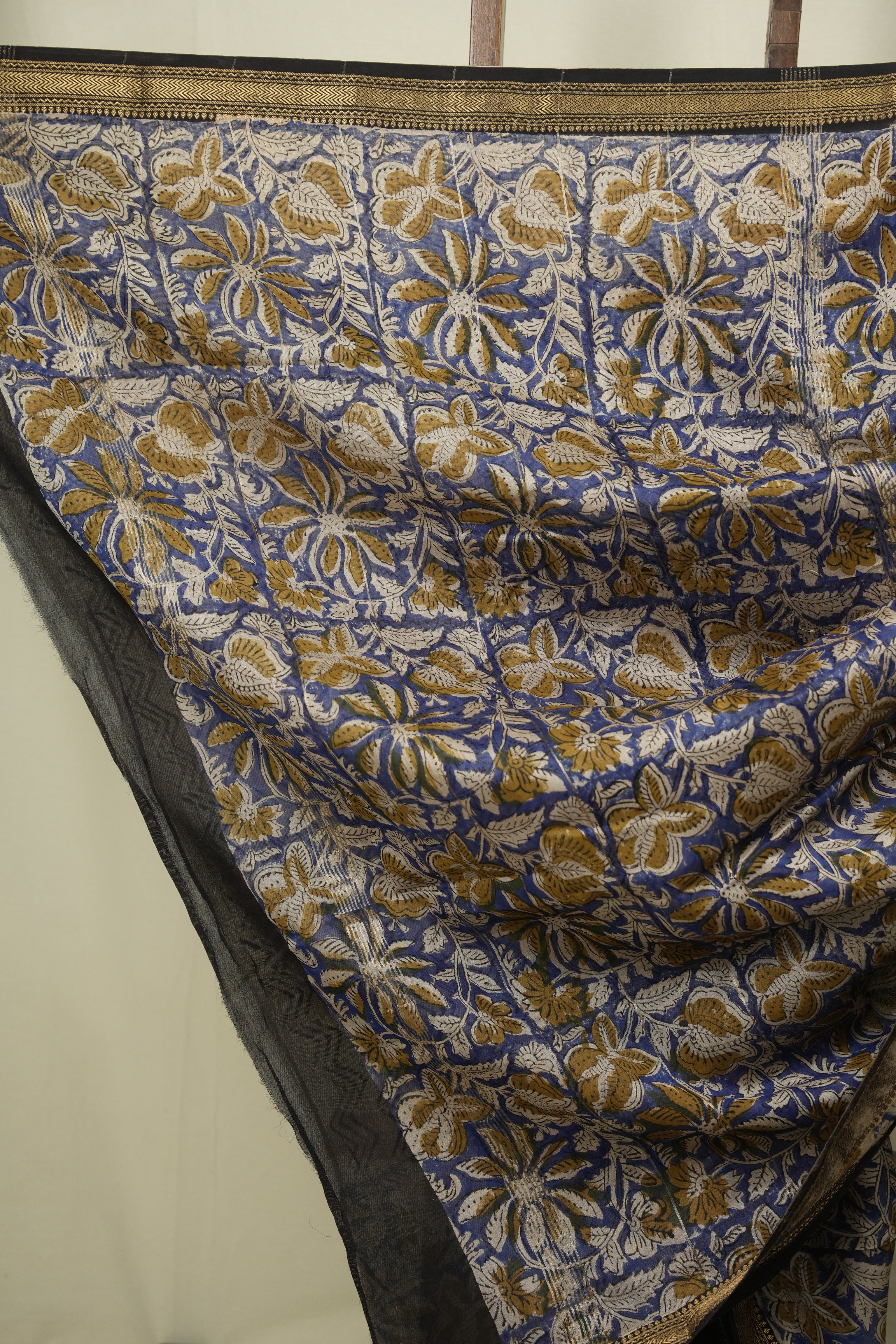 Black HBP Cotton Silk Saree With Chanderi Border - SRBCSS1740