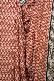 Red HBP Cotton Saree - SRRCS3682